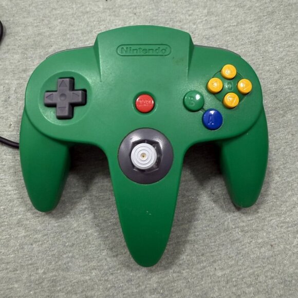 Green Nintendo 64 N64 Controller w/ Tight Stick - Picture 1 of 8